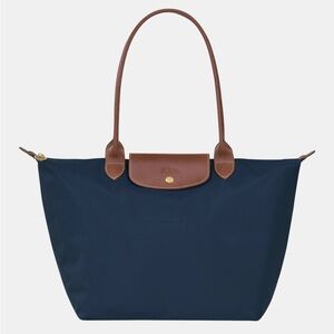 Longchamp Navy Le Pliage Original L Tote Bag